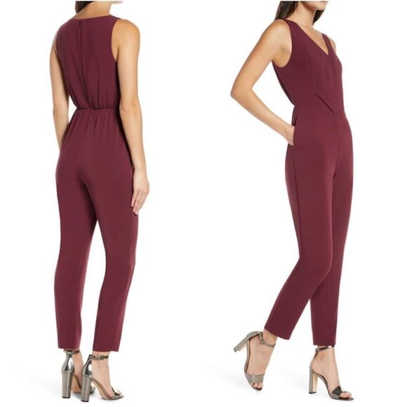 ALI & Jay Sleeveless Slim Leg Asymmetrical Jumpsuit Size Small NWT Retail $138 - Picture 1 of 9